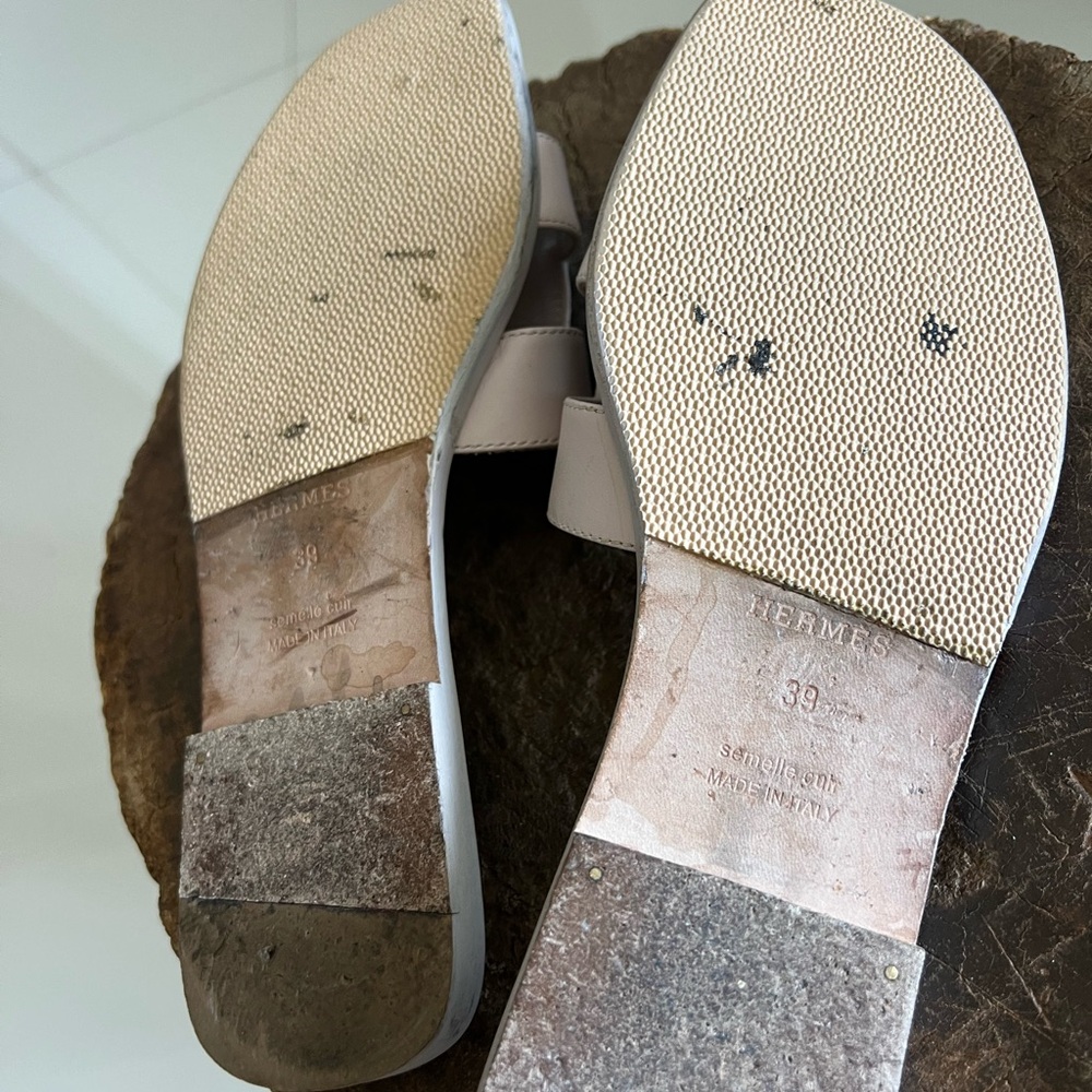 Auth Hermes Oran light pink sandals size 39 - Picture 8 of 8